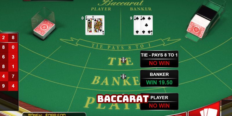 Baccarat mang đến các ván game bài hấp dẫn, được yêu thích