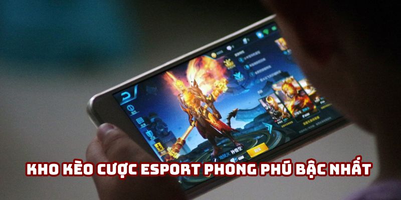 Kho kèo cược Esport phong phú bậc nhất thị trường